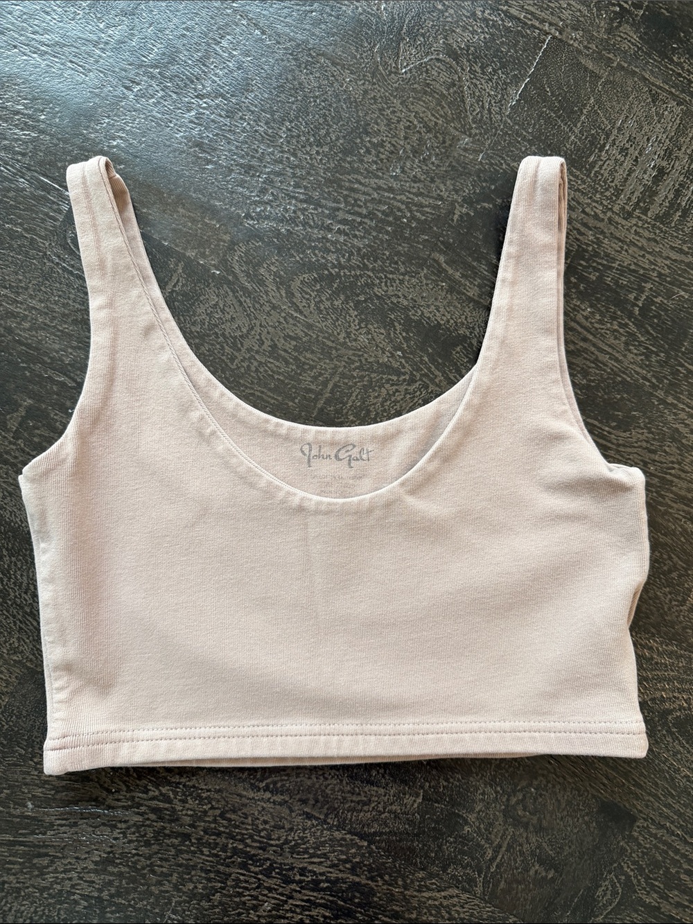 Brandy Melville Pale Blush Scoop Crop Tank